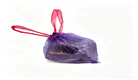 Drawstring garbage bag