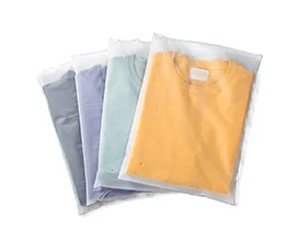 Clothing packaging plastic bags